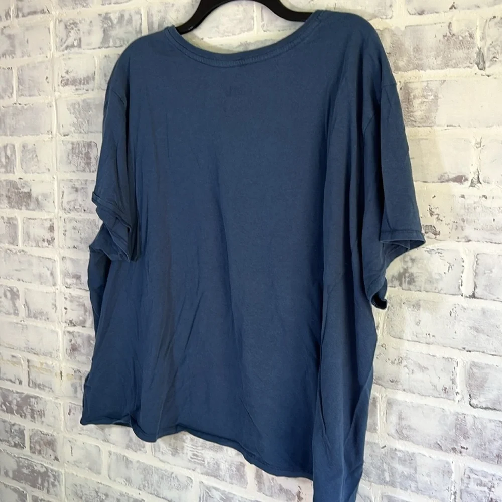 The North Face Women’s 3X Short Sleeve Tee Navy Blue Pocket Casual Comfort